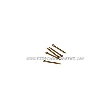 Jeu de 5 goupilles fendues 1x12 pour axes de serre cable de frein